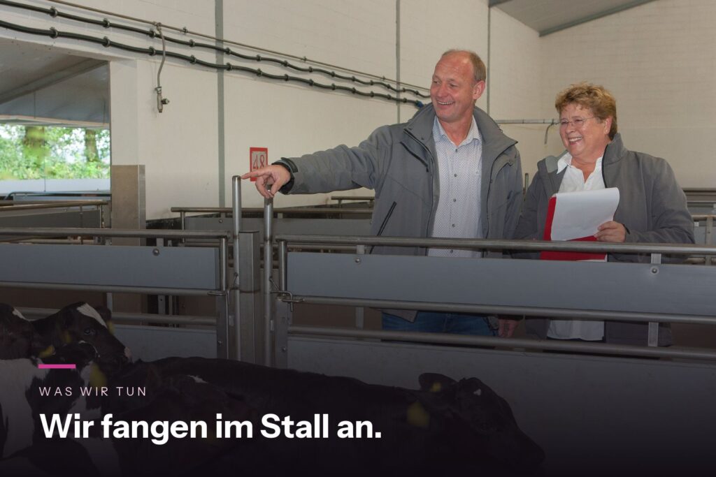 Fünf Bereiche, von der ersten Zahl bis zur Einstallung. Was ein Betrieb davon braucht, zeigt erst der Blick vor Ort.